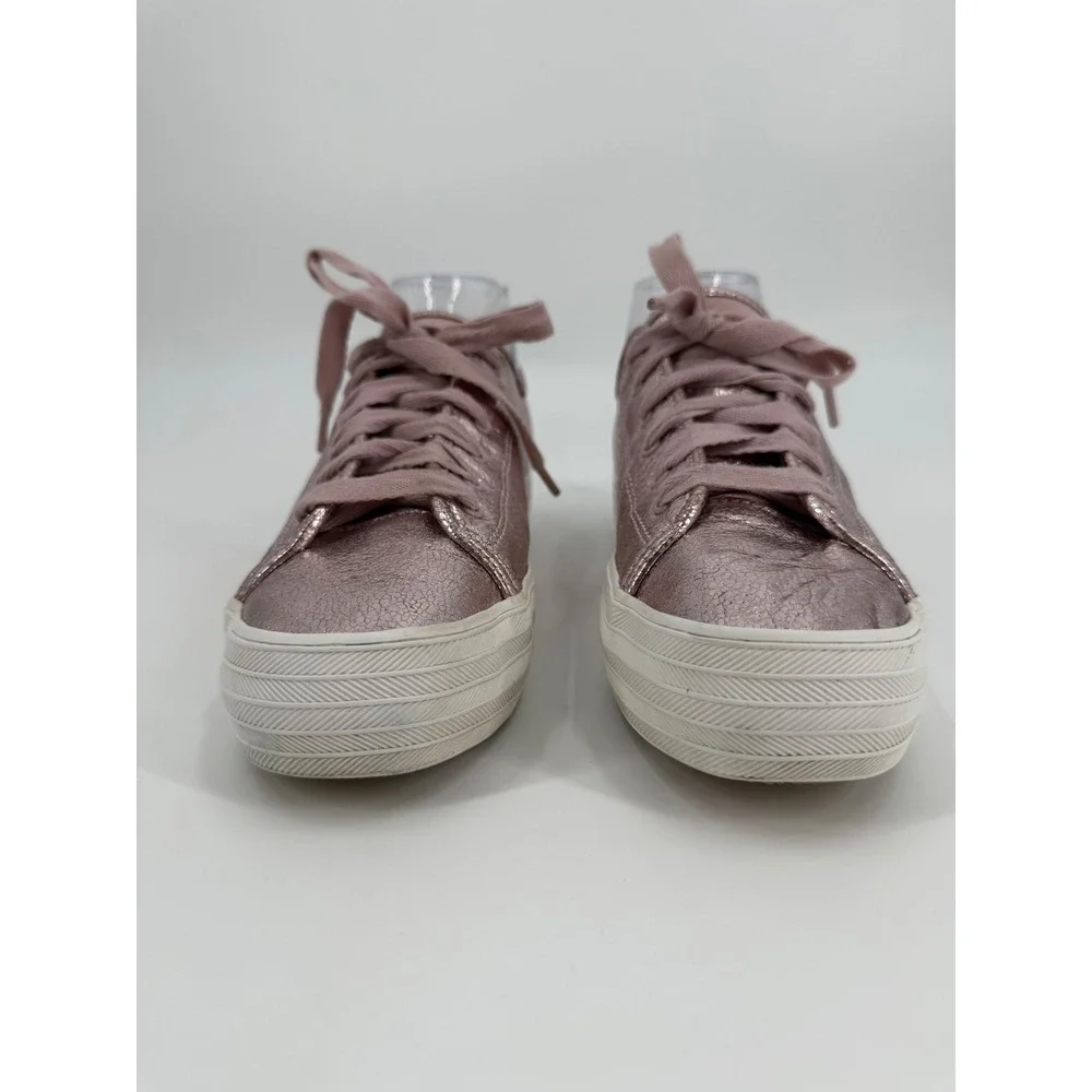 Keds Triple Kick Metallic Rose Gold Pink Platform Sneakers WH62011 Women 9